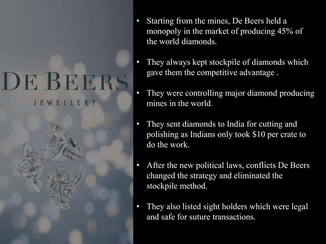 De beer's diamond dilemma case study | PPTX | Commodities | Economy