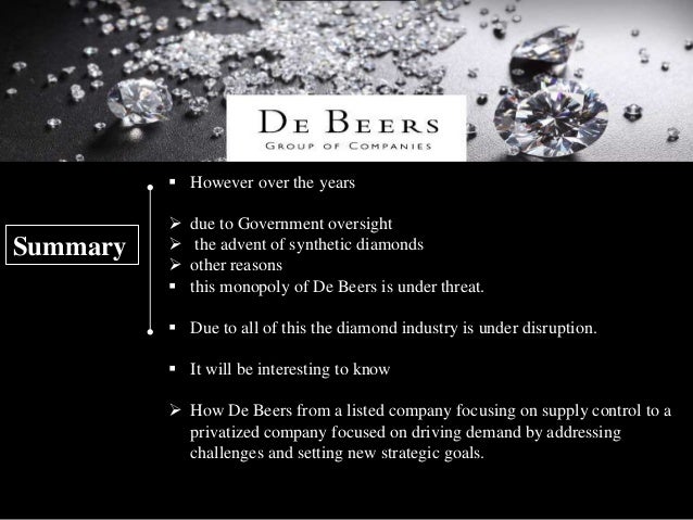 De Beer S Diamond Dilemma Case Study