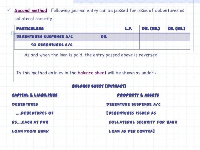 overdraft journal entry bank Debentures overdraft journal entry bank Debentures