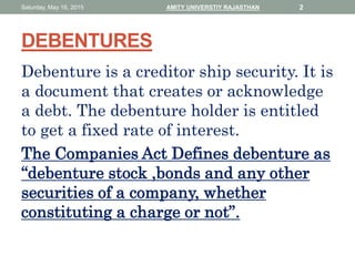 Debentures | PPTX