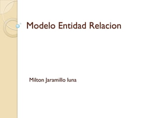 Modelo Entidad Relacion




Milton Jaramillo luna
 