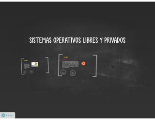 sistemas operativos libres y privados