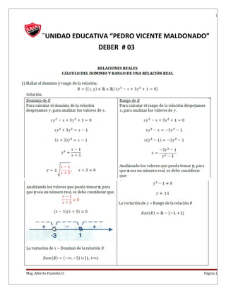 1
¨UNIDAD EDUCATIVA “PEDRO VICENTE MALDONADO”
DEBER # 03
Msg. Alberto Pazmiño O. Página 1
 