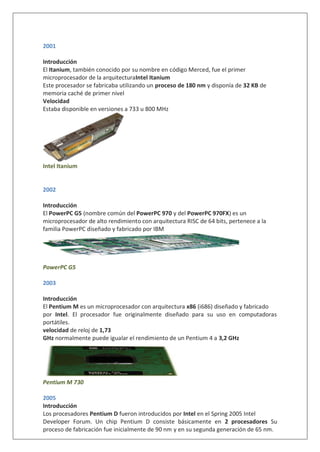 Itanium Merced Processor PROCESADORES CISC | PDF