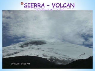 *SIERRA – VOLCAN
COTOPAXI
 