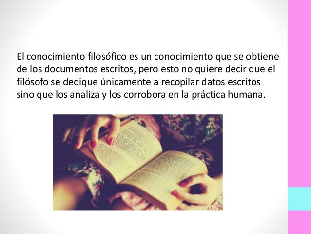 CONOCIMIENTO FILOSÓFICO
