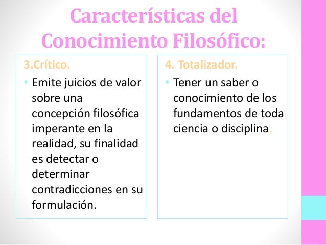 CONOCIMIENTO FILOSÓFICO
