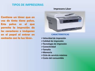 Tipos de Impresoras