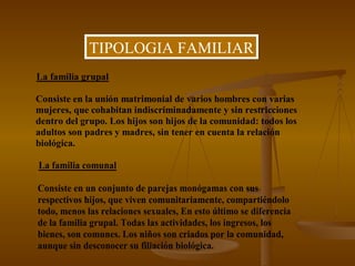 TIPOLOGIA FAMILIAR 
