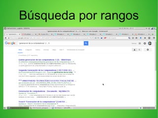 Búsqueda por rangos