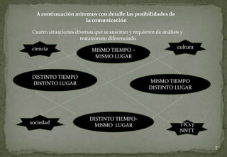 El aprendizaje es un resultado natural de la comunicación.