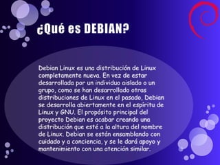 Sistema Operativo Debian | PPTX