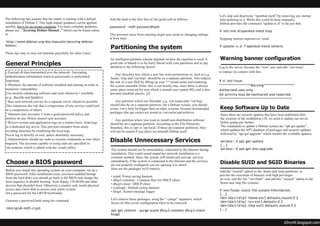 Debian 5 Hardening Tips