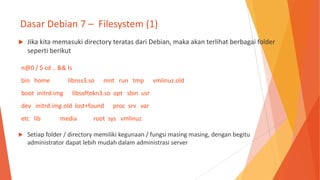 Materi Training Basic Linux - Debian 7 | PPTX