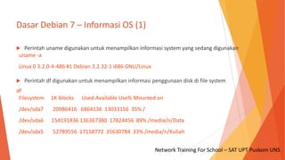 Materi Training Basic Linux - Debian 7 | PPTX