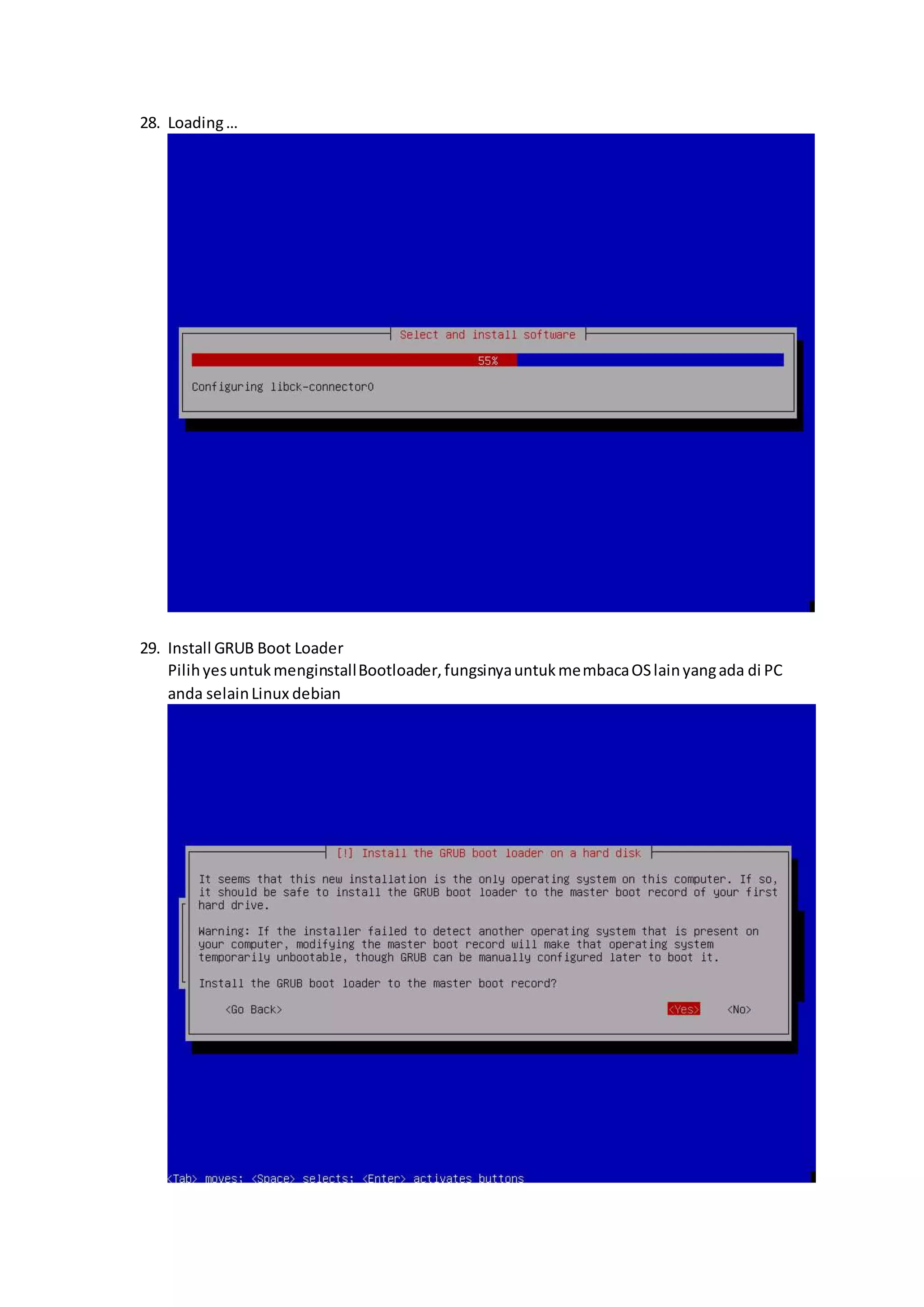 cara install debian 7 & masalah yang terjadi pada linux