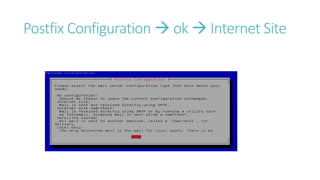 Postfix Configuration  ok  Internet Site 
 