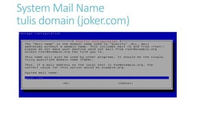 System Mail Name 
tulis domain (joker.com) 
 