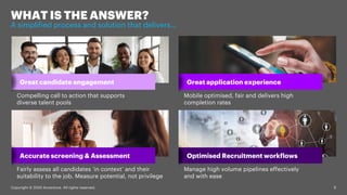 9Copyright © 2020 Accenture. All rights reserved.
WHAT IS THE ANSWER?
A simplified process and solution that delivers...
C...