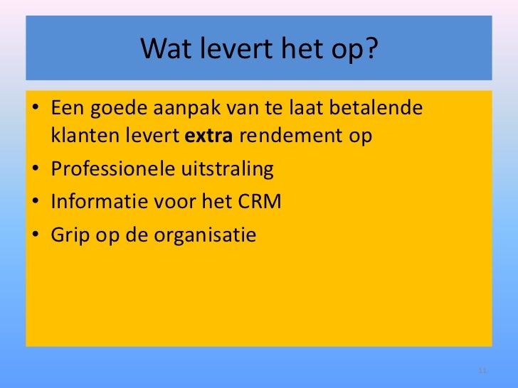 Debiteuren Zijn Klanten