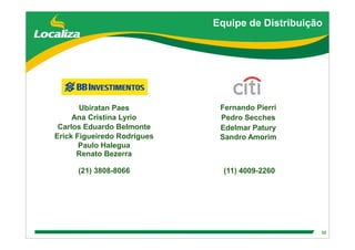 DebêNtures Roadshow(Brgaap)