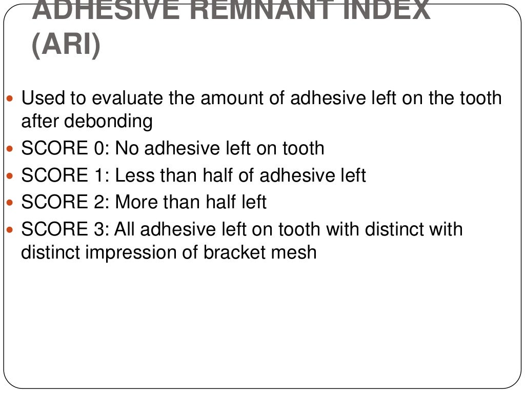 Debonding procedures in orthodontics