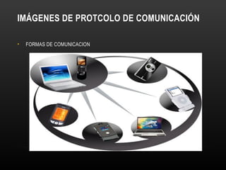 IMÁGENES DE PROTCOLO DE COMUNICACIÓN
• FORMAS DE COMUNICACION
 