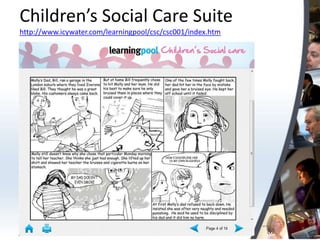 Children’s Social Care Suite
http://www.icywater.com/learningpool/csc/csc001/index.htm
 