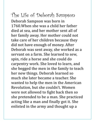 Deborah sampson | DOCX
