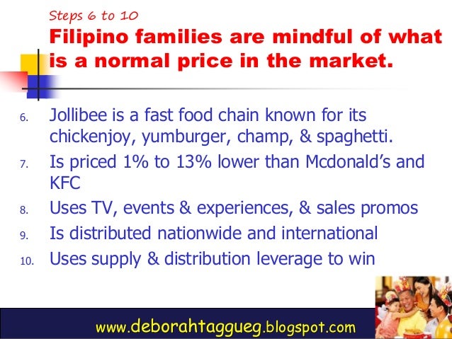 marketing strategy of jollibee This case jollibee foods, going global focus on jollibee foods corporation quickly became the biggest restaurant chain in the philippines it started offering american-style fast food items that were prepared according to the philippine taste the consumers liked it very much and soon jollibee became a house-hold name in the country its local roots were so strong that even mcdonald's, the. marketing strategy of jollibee This case jollibee foods, going global focus on jollibee foods corporation quickly became the biggest restaurant chain in the philippines it started offering american-style fast food items that were prepared according to the philippine taste the consumers liked it very much and soon jollibee became a house-hold name in the country its local roots were so strong that even mcdonald's, the.