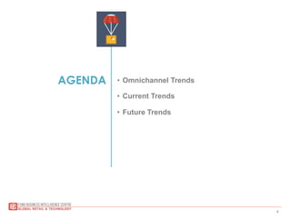 4
AGENDA •  Omnichannel Trends
•  Current Trends
•  Future Trends
 