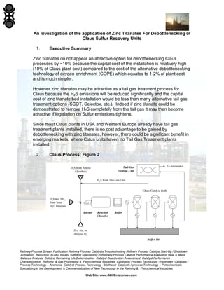 Scoat Process Debottlenecking Claus Sulfur Recovery Units: An Investigation of the ...