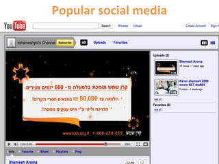 Popular social media
 