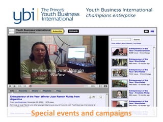 Special events and campaigns
 