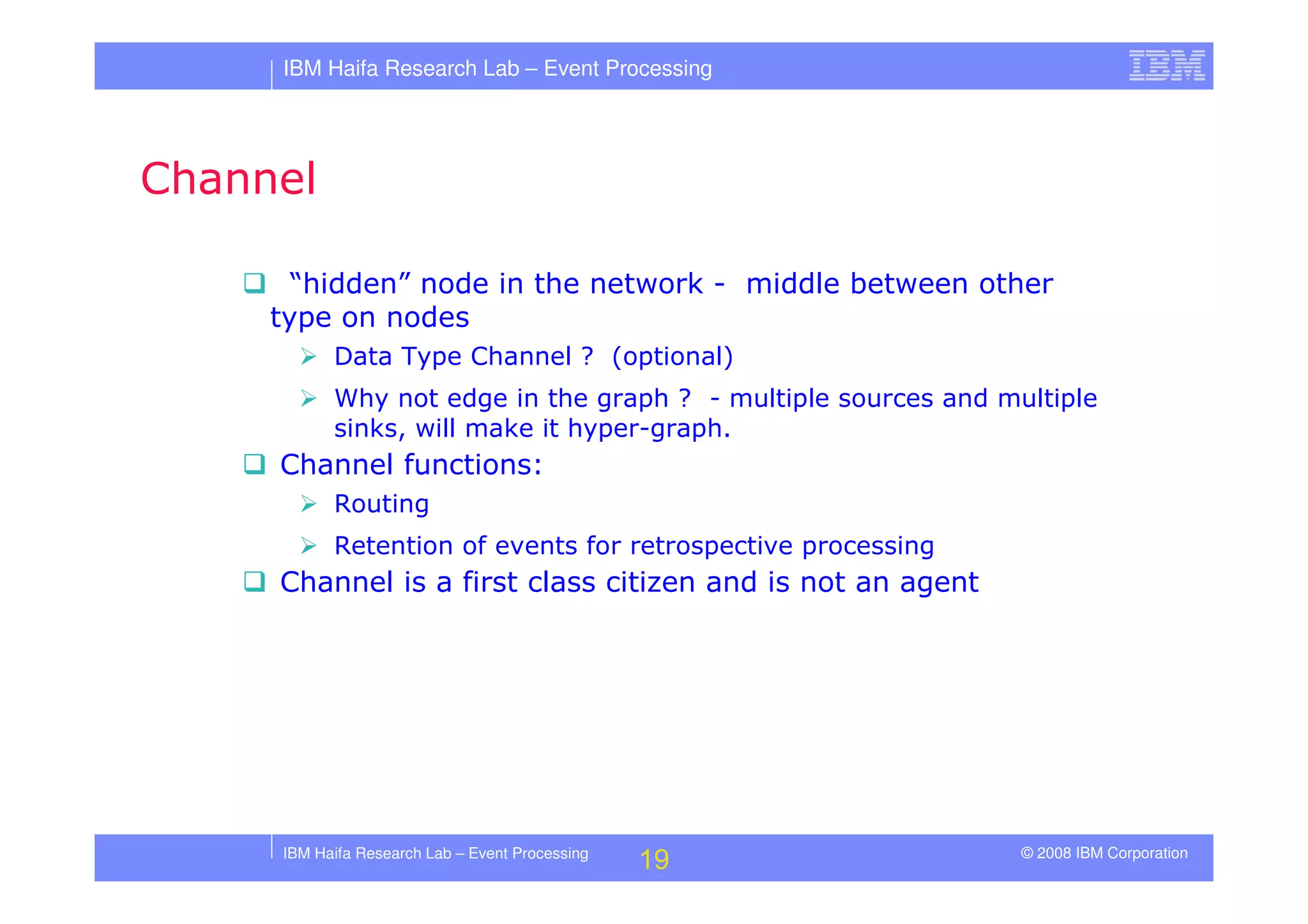 Tutorial in DEBS 2008 - Event Processing Patterns