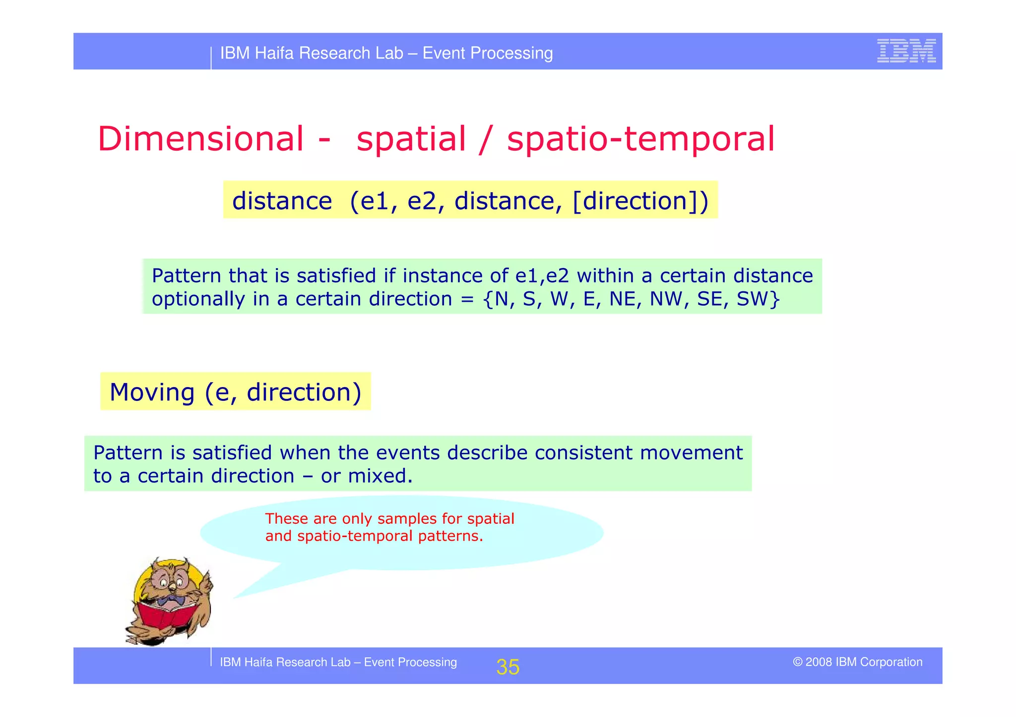 Tutorial in DEBS 2008 - Event Processing Patterns