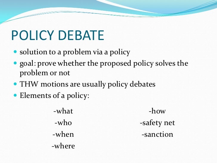 Debate Basics