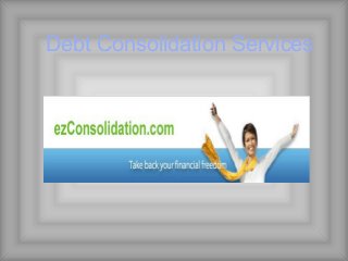 Debt Consolidation Services
 