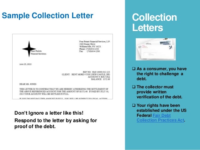 debt collection letter what