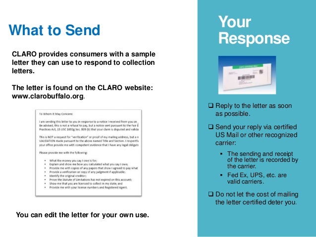 debt collection letter what do i do dept collection letter