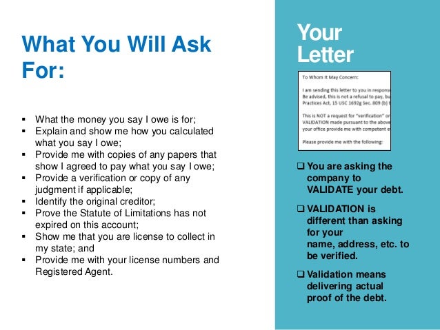 Debt collection letter - What do I do?