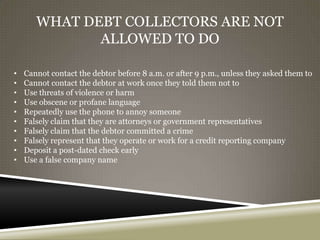 Debt collector | PPTX
