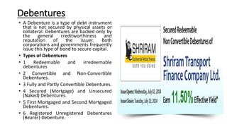 Debt instruments | PPTX