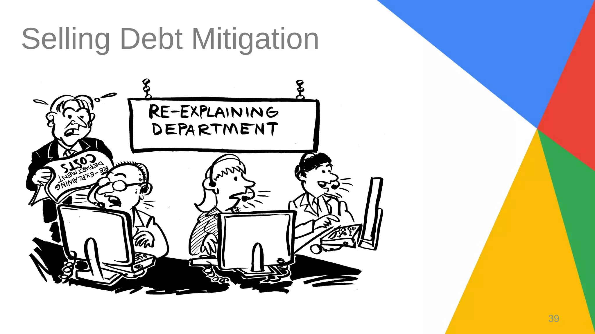 39
Selling Debt Mitigation
 