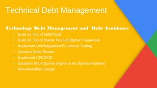 Technical & Product Debt Management | PPT