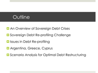 Risk Profiles for Re-Profiling Sovereign Debt | PDF