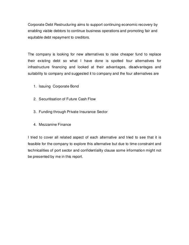 Debt restructuring options_adani Debt restructuring options_adani