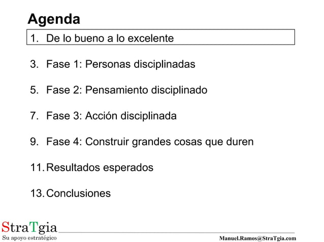 De Bueno A Excelente Fase I -StraTgia- | PPT