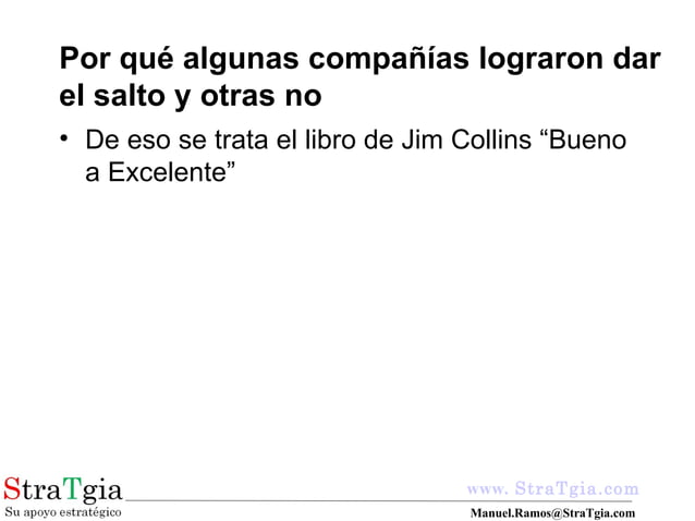 De Bueno A Excelente Fase I -StraTgia- | PPT