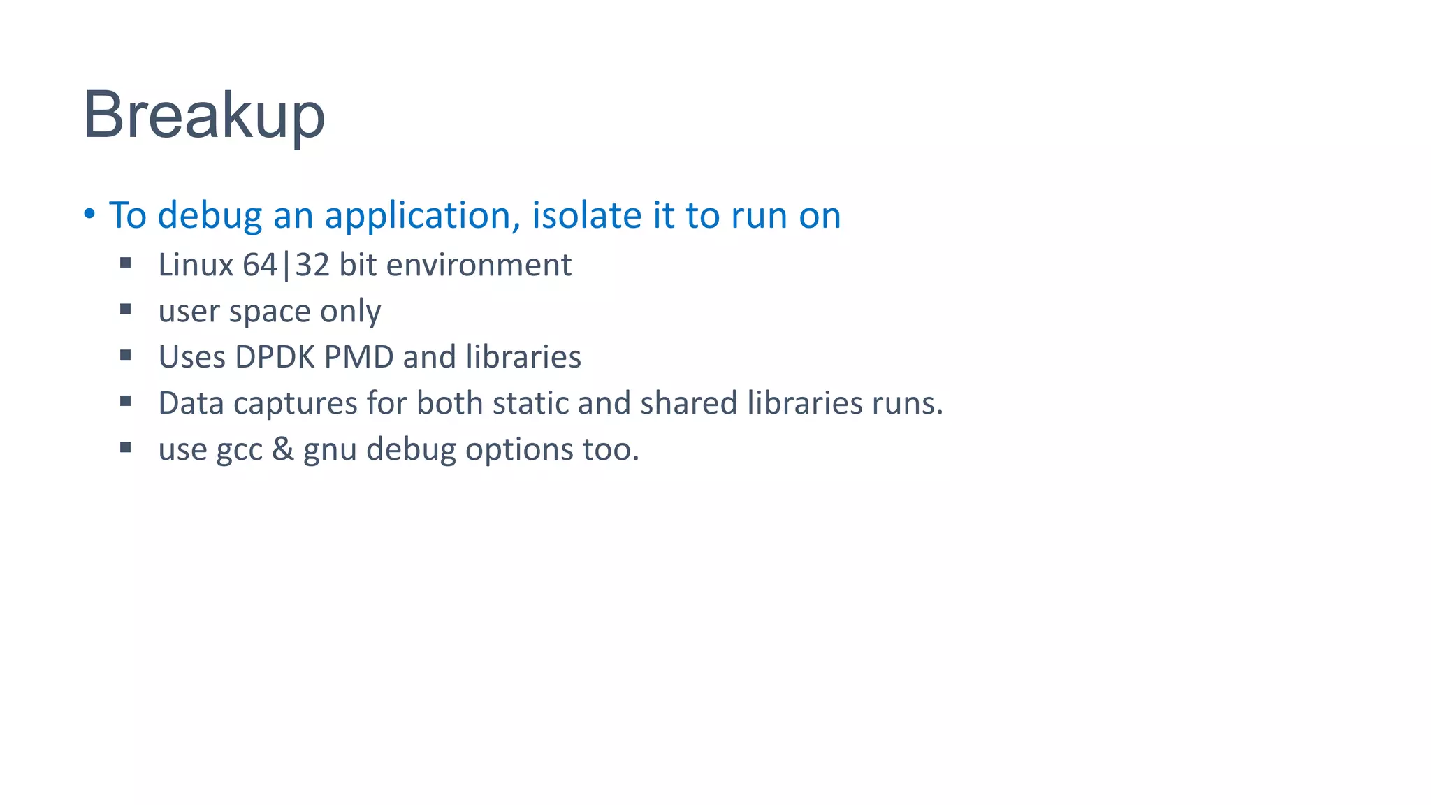 Debug dpdk process bottleneck & painpoints | PPT